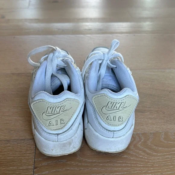 Nike White and Cream Air Sneakers - Picture 2 of 3